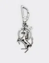 Ferrari Prancing Horse Keychain And Charm In Charcoal