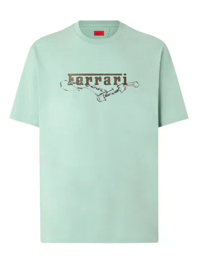 Ferrari Printed T-shirt In Green