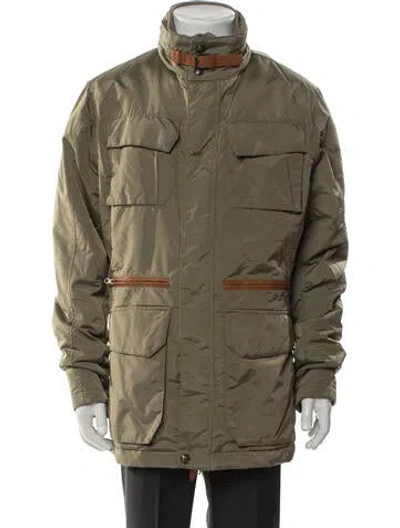 Pre-owned Ferrari Puffer Coat In Green
