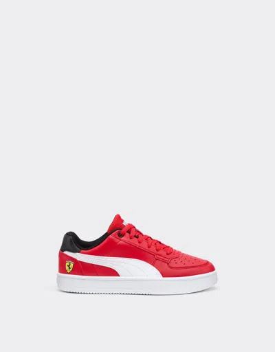 Ferrari Puma For  Caven 2.0 Youth Trainers In Red