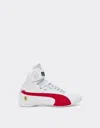 Ferrari Puma For Scuderia  Future Cat Mid Trainers In Optical White