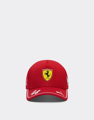 Ferrari Puma For Scuderia  Hp 2025 Hamilton Baseball Cap In Cherry