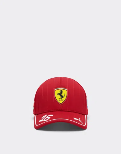 Ferrari Puma For Scuderia  Hp 2025 Leclerc Baseball Cap In Cherry