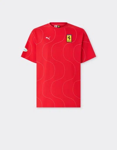Ferrari Puma For Scuderia  Hp 2025 Monza Limited Edition T-shirt In Red