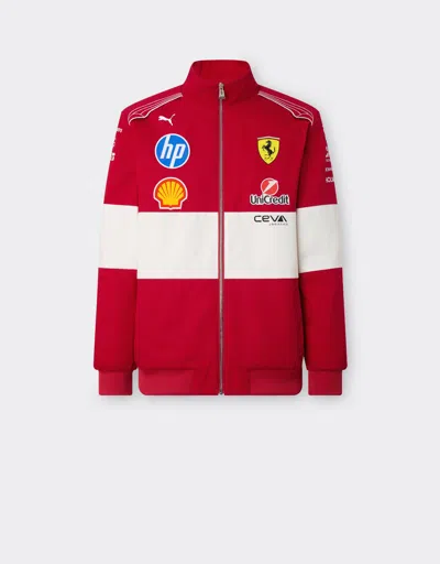 Ferrari Puma For Scuderia  Hp 2025 Team Jacket In Red