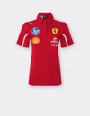 Ferrari Puma For Scuderia  Hp 2025 Team Polo Shirt In Cherry