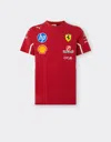 Ferrari Puma For Scuderia  Hp 2025 Team T-shirt In Cherry