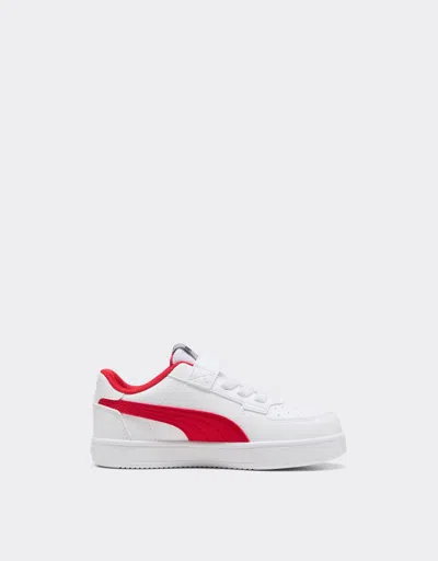 Ferrari Puma Shoes For Scuderia  Caven 2.0 Ac+ Boy And Girl In White