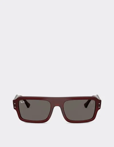 Ferrari Ray-ban For Scuderia  Hamilton Gp Silverstone Special Edition In Burgundy