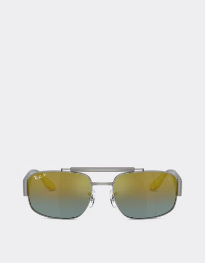 Ferrari Ray-ban For Scuderia  Rb3797m With Gold Gradient Lenses In Black