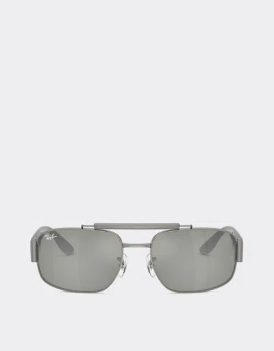 Ferrari Ray-ban For Scuderia  Rb3797m With Mirrored Lenses In Black