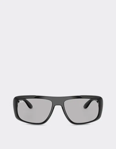 Ferrari Ray-ban For Scuderia  Rb4479m With Dark Grey Lenses In Black
