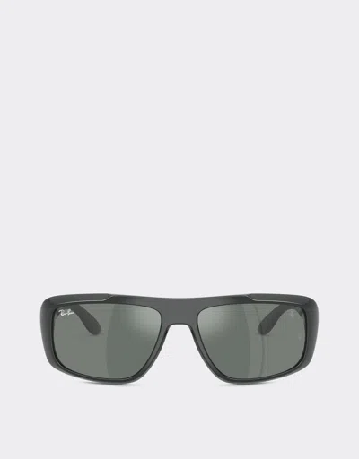 Ferrari Ray-ban For Scuderia  Rb4479m With Dark Grey/silver Lenses In Black