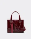 Ferrari Reconditioned By  Gt Mini Tote Bag In Patent Leather With Scoubidou Detail