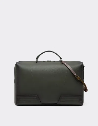 Ferrari Reconditioned By  Gt Soft Duffle Bag In Gradient-effect Leather With Scoubidou Detail