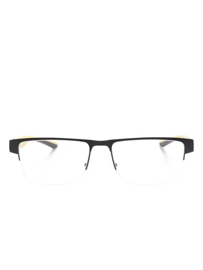 Ferrari Rectangle-frame Glasses In 黄色