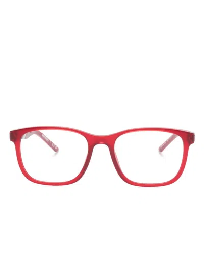 Ferrari Rectangle-frame Glasses In 红色