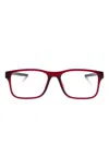 Ferrari Scuderia  Square-frame Glasses In Red