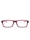 Ferrari Rectangle-frame Glasses In Red