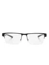 Ferrari Rectangle-frame Glasses In Schwarz