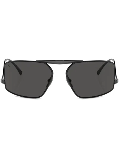 Ferrari Rectangle-frame Sunglasses In Black