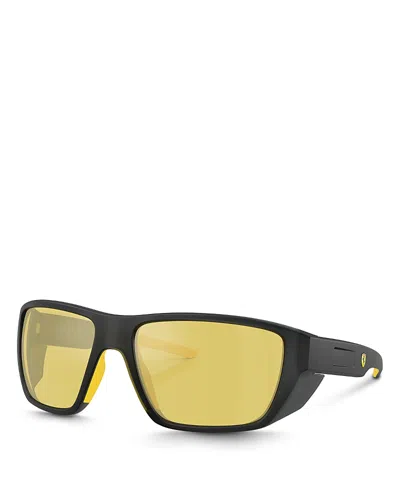 Ferrari Rectangle Sunglasses, 61mm In Yellow