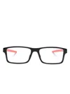 Ferrari Rectangular-frame Glasses In Black