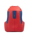 Ferrari Red Leather Technical Backpack In Red