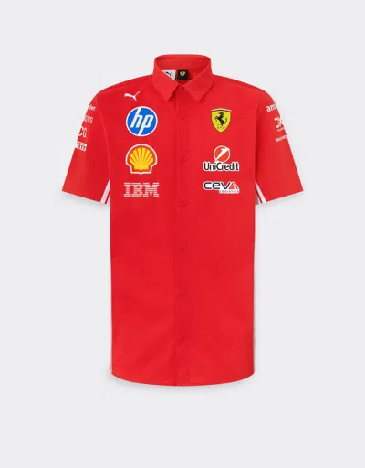 Ferrari Replica 2026 Puma For Scuderia  Hp Shirt In Red