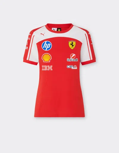 Ferrari Replica 2026 Puma T-shirt For Scuderia  Hp In Red