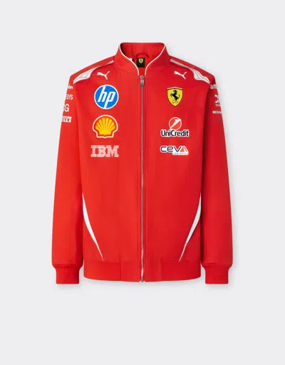 Ferrari Replica Drivers Authentic 2026 Bomber Jacket Puma For Scuderia  Hp In Red