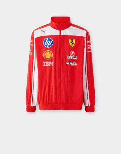 Ferrari Replica Drivers Authentic 2026 Jacket Puma For Scuderia  Hp In Red