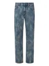 Ferrari Ripped-detail Jeans In Blue