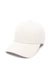 Ferrari Rubberised-logo Cap In Neutrals