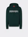 Ferrari Scuba Sweatshirt With  Logo In Army
