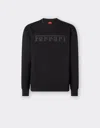 Ferrari Scuba Sweatshirt With  Logo In Black