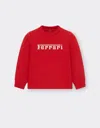 Ferrari Scuba Sweatshirt With  Logo In Racing Red