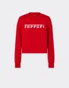 Ferrari Scuba Sweatshirt With  Logo In Rosso Corsa