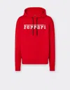 Ferrari Scuba Sweatshirt With  Logo In Rosso Corsa