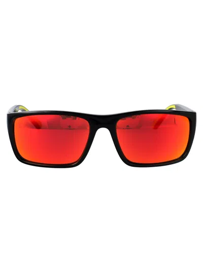 Ferrari Scuderia Black Injected Sunglasses