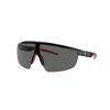 Ferrari Scuderia Persol Havana Acetate Glasses In Black