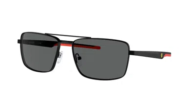 Ferrari Scuderia Fz5001 101/87 Occhiali Da Sole Neri Per Uomo In Black