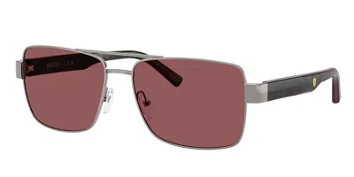 Ferrari Scuderia Fz5005 104/1e Men's Sunglasses Gunmetal Size 59 In Multi