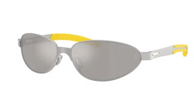 Ferrari Scuderia Fz5008 135/6g Men's Sunglasses Silver Size 64 In Gray