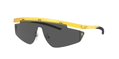 Ferrari Scuderia Fz6001 507/87 Men's Sunglasses Yellow Size 140 In Metallic