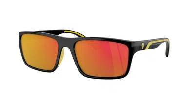 Ferrari Scuderia Fz6003u 501/6q Occhiali Da Sole Neri Per Uomo In Brown