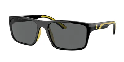Ferrari Scuderia Fz6003u Polarized 501/87 Men's Sunglasses Black Size 59
