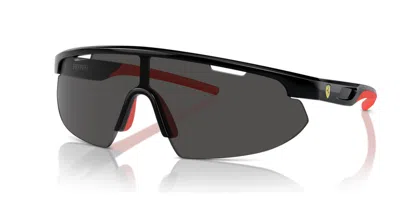 Ferrari Scuderia Fz6004u 501/87 Men's Sunglasses Black Size 141 In Brown