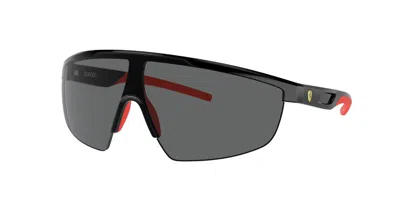 Ferrari Scuderia Fz6005u 501/87 Occhiali Da Sole Neri Per Uomo In Black