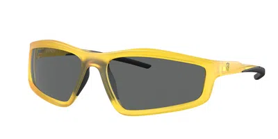 Ferrari Scuderia Fz6007u 507/87 Men's Sunglasses Yellow Size 64 In Multi